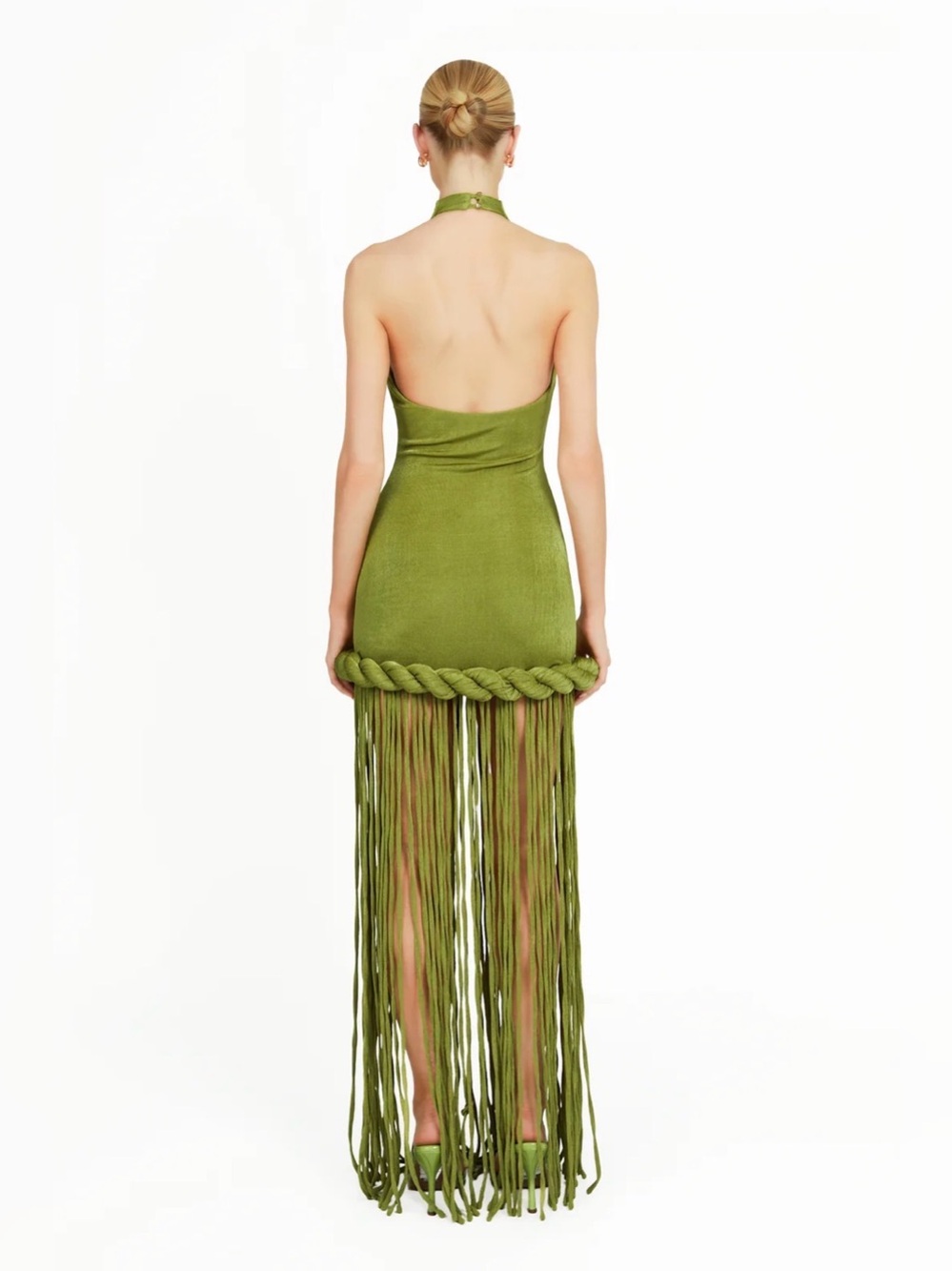 KHANUMS KIRAN DRESS - GREEN SIZE XS - Picture 3 of 11